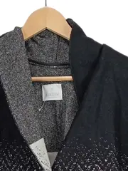 Vorschaubild 3 von Damen Poncho Schwarz Fischgrätenmuster One Size Strickmuster