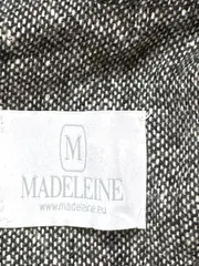 Vorschaubild 5 von Damen Poncho Schwarz Fischgrätenmuster One Size Strickmuster