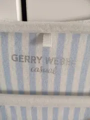 Vorschaubild 4 von Damen T-Shirt Gr. 40/L gestreift hellblau weiß Casual Strass