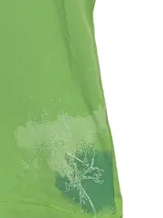 Vorschaubild 2 von Damen T-Shirt Ärmellos Grün Grafisch Baumwolle Gr. S