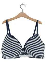 Vorschaubild 1 von Damen BH gestreift 80B Baumwolle Spitze Casual Mehrfarbig