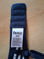 Vorschaubild 4 von Damen BH gestreift 80B Baumwolle Spitze Casual Mehrfarbig