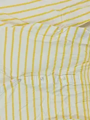 Vorschaubild 5 von Damen Bluse Gr. 34/XS Gestreift Gelb Weiß Viskose 3/4-Arm