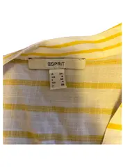 Vorschaubild 7 von Damen Bluse Gr. 34/XS Gestreift Gelb Weiß Viskose 3/4-Arm