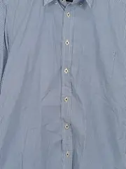 Vorschaubild 2 von Herren Business Hemd gestreift Blau Gr. 46/S Baumwolle