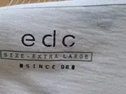 Vorschaubild 5 von EDC Damen T-Shirt Sternenmuster Weiß Gr. 40/L Casual Kurzarm