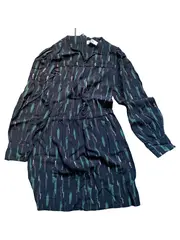 Vorschaubild 1 von Damen Freizeitkleid Viskose Muster Gr. 34;XS Mehrfarbig Casual