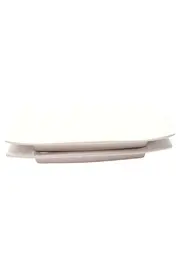 Vorschaubild 1 von Servierteller Modern Weiß Keramik Quadratisch 22cm Essteller