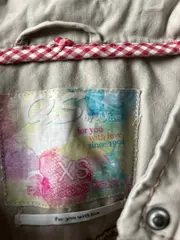 Vorschaubild 2 von Damen Leichte Jacke Beige Gr. 34/XS Baumwolle Casual Kapuze