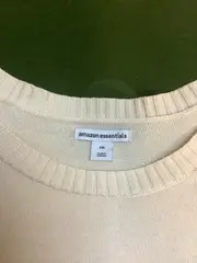 Vorschaubild 4 von Pullover Herren XXL Beige Baumwolle Basic Rundhals