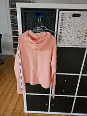 Vorschaubild 5 von Damen Sweatjacke Kapuze Logo Band Rosa Gr. XL Hoodie
