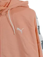 Vorschaubild 3 von Damen Sweatjacke Kapuze Logo Band Rosa Gr. XL Hoodie