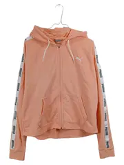 Vorschaubild 1 von Damen Sweatjacke Kapuze Logo Band Rosa Gr. XL Hoodie