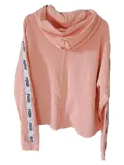 Vorschaubild 2 von Damen Sweatjacke Kapuze Logo Band Rosa Gr. XL Hoodie