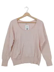 Vorschaubild 1 von Damen Pullover Rosa Gr. M 38 Baumwolle Casual Langarm