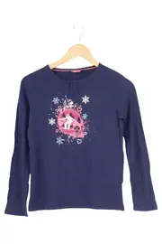 Vorschaubild 1 von PEPPERTS! Kinder Langarmshirt Gr. 146 Blau Casual Snowboard Motiv