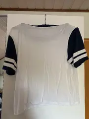 Vorschaubild 2 von T-Shirt Damen Gr. 36/S Casual Weiß Kurzarm