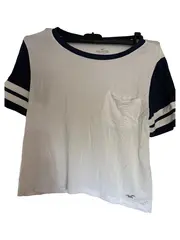 Vorschaubild 1 von T-Shirt Damen Gr. 36/S Casual Weiß Kurzarm