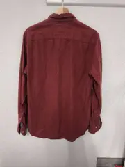 Vorschaubild 2 von Herren Freizeithemd Button-Down Langarm Rot Gr. M