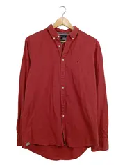 Vorschaubild 1 von Herren Freizeithemd Button-Down Langarm Rot Gr. M