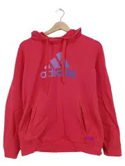 Vorschaubild 1 von Damen Kapuzenpullover Hoodie Rot Logo-Print Gr. M Sportlich Baumwolle