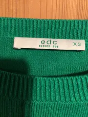 Vorschaubild 4 von EDC Damen Pullover Grün Casual Gr. 34/XS Baumwolle Viskose