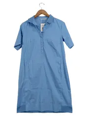 Vorschaubild 1 von Damen Blusenkleid Gr. 38 Blau Casual Baumwolle