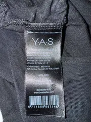 Vorschaubild 2 von YAS Damen Body Schwarz Langarm Gr. 36 Elegant Lyocell Polyamid