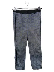 Vorschaubild 1 von Damen Stoffhose Gr. 34/XS Blau Grafisch Elegant Modern Business