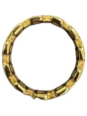 Vorschaubild 1 von Ring Damen Gold Klassisch Minimalistisch Uni Metall Gr. 57