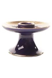 Vorschaubild 1 von Royal KPM Kerzenhalter Porzellan Blau Gold Elegant Klassisch