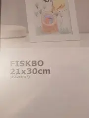 Vorschaubild 2 von FISKBO Bilderrahmen 21x30cm Weiß Holz A4 Fotorahmen Wanddeko