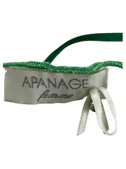 Vorschaubild 3 von Femme Damen Bolero Bluse Gr. 38 M Grün Bindejacke Crop