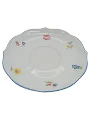 Vorschaubild 1 von Bavaria Unterteller Porzellan Blumenmuster blauer Rand 15cm