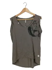 Vorschaubild 1 von Damen T-Shirt Gr. 36/S Braun Casual Print