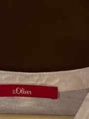 Vorschaubild 7 von Damen Langarmshirt Gr. 40/L Weiß Casual Punkte V-Ausschnitt