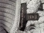 Vorschaubild 3 von Damen Pullover Grau 34/XS Zopfstrick Rollkragen Baumwolle