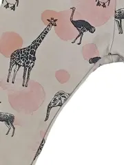 Vorschaubild 2 von Kinder Leggings Tiermotiv Giraffe Elefant Gr. 92 Beige Rosa