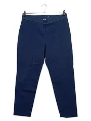 Vorschaubild 1 von Damen Stoffhose Gr. 40 Blau Casual Baumwolle Stretch