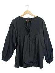 Vorschaubild 1 von Trafaluc Bluse Schwarz Bohemian Bindedetail Gr. S/36 Damen