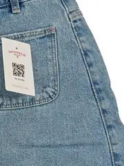 Vorschaubild 4 von Jeansrock Damen Gr. 36 S Blau Casual Baumwolle Minirock