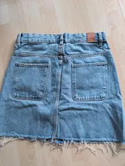 Vorschaubild 2 von Jeansrock Damen Gr. 36 S Blau Casual Baumwolle Minirock