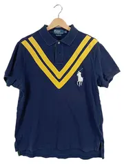 Vorschaubild 1 von Poloshirt Herren Gr. L Blau Gelb Big Pony Custom Fit