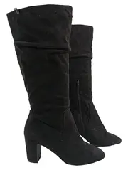 Vorschaubild 1 von Damen Stiefeletten Gr. 36 Schwarz Wildleder Reißverschluss