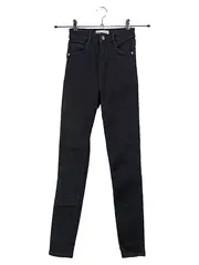 Vorschaubild 1 von Damen Jeans Skinny Fit Schwarz Gr. 32/XXS Casual Stretch Denim Hose