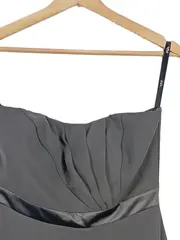 Vorschaubild 2 von Damen Cocktailkleid Gr. 40 L Grau Elegant Trägerkleid