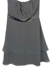 Vorschaubild 4 von Damen Cocktailkleid Gr. 40 L Grau Elegant Trägerkleid