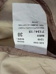 Vorschaubild 4 von Damen Blazer Gr. 38/M Beige Klassisch Business Baumwolle