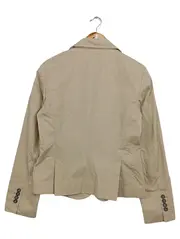 Vorschaubild 2 von Damen Blazer Gr. 38/M Beige Klassisch Business Baumwolle