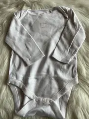 Vorschaubild 4 von Baby Body Mädchen Bär weiß Gr. 74 Langarm Baumwolle